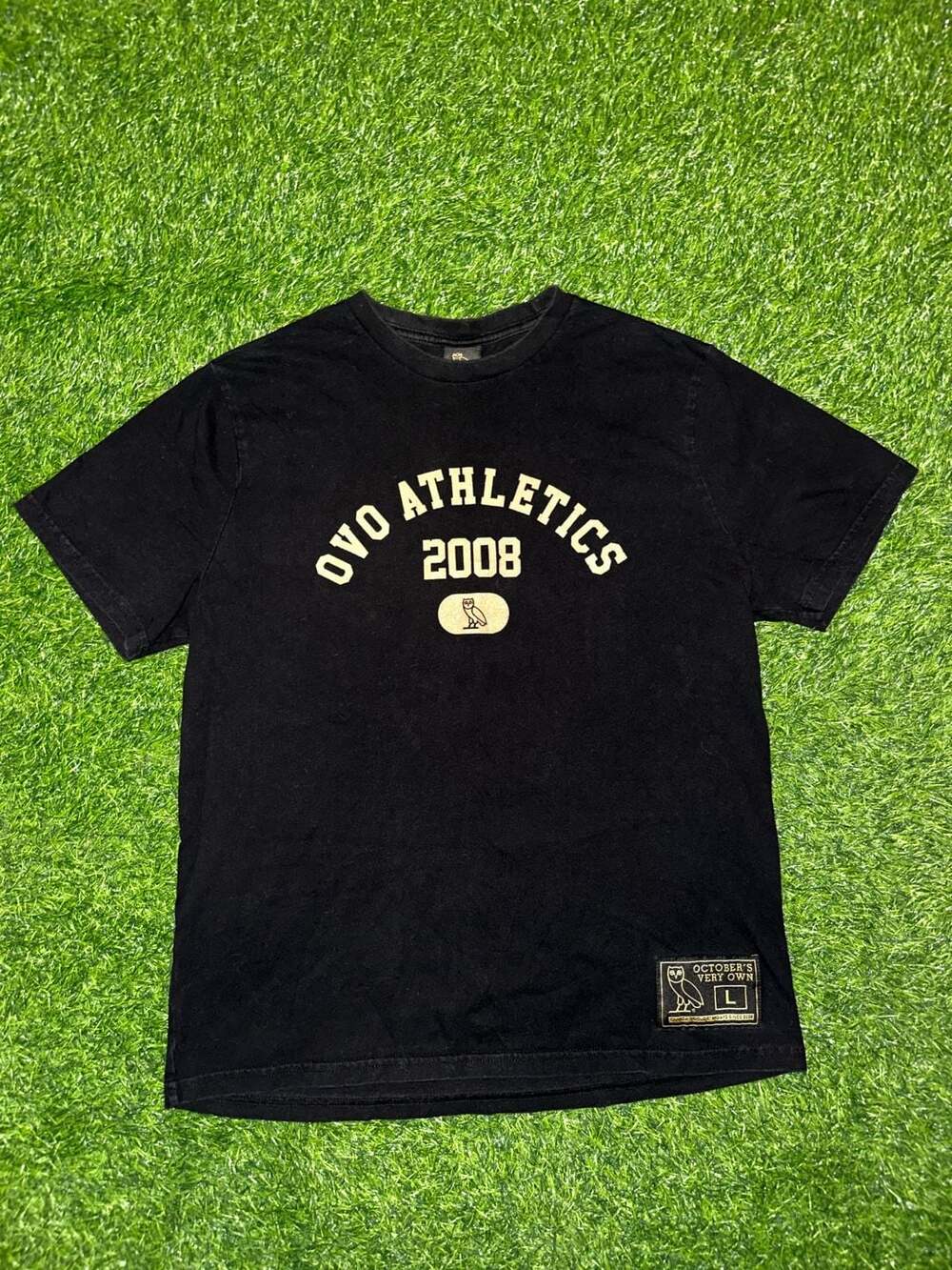 October's Very Own OVO Athletics Tee Size Large Black